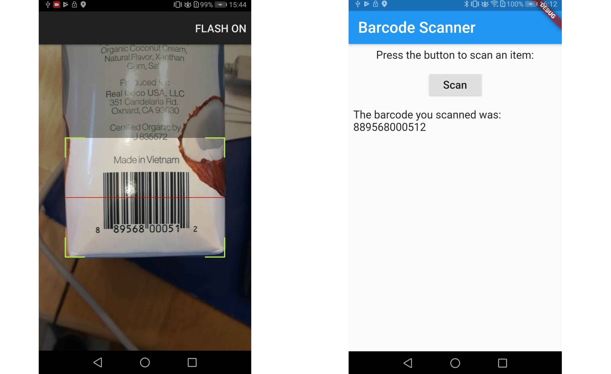 How to set up a cross-platform app to scan barcodes.